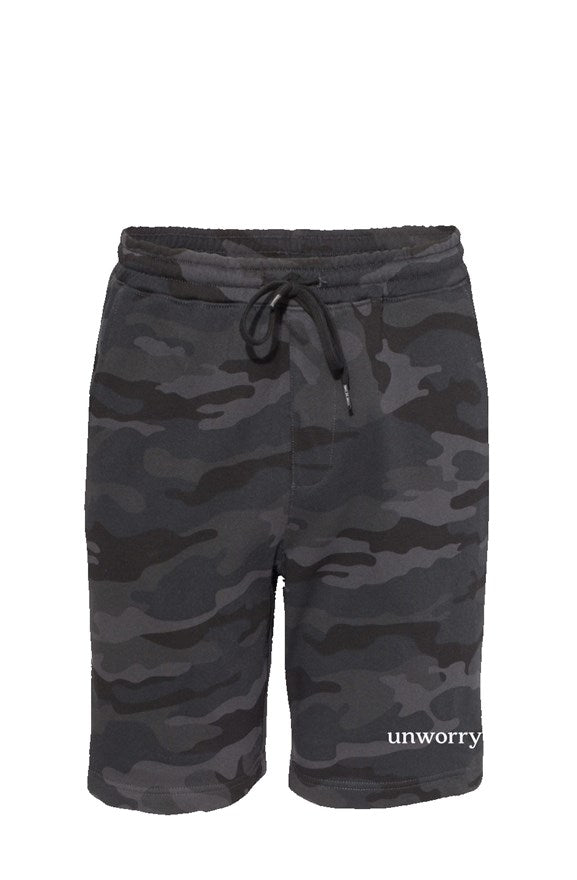 unworry Black Camo Shorts