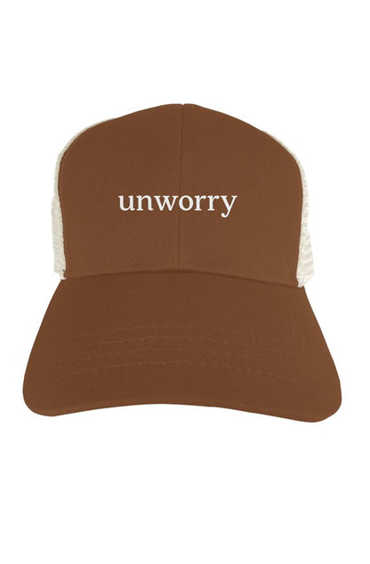 unworry eco Trucker Organic Recycled Hat