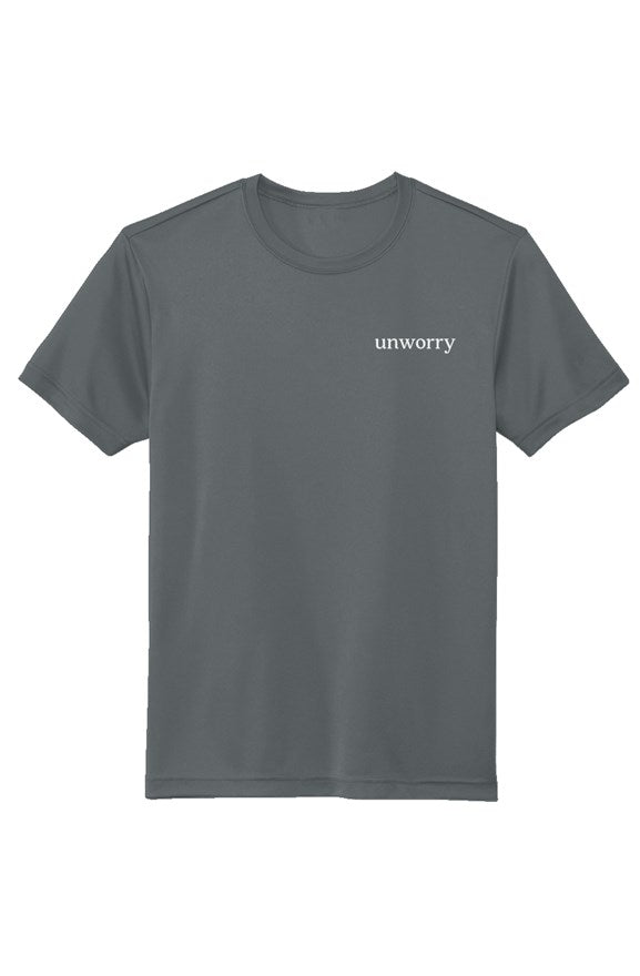 unworry embroidered Sustainable Recycled Athletic Tee