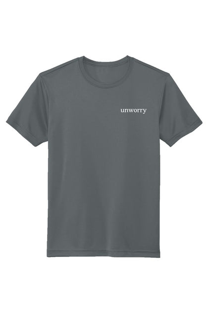 unworry embroidered Sustainable Recycled Athletic Tee