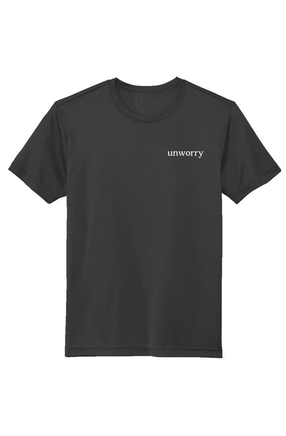 unworry embroidered Sustainable/Recycled athletic tee