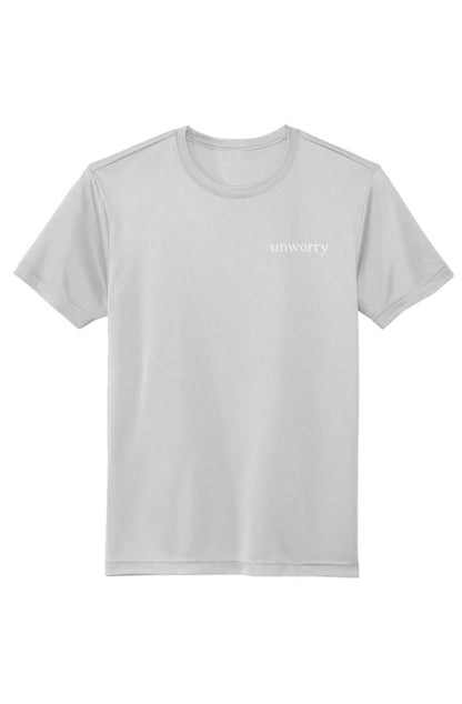unworry embroidered Sustainable/Recycled athletic tee