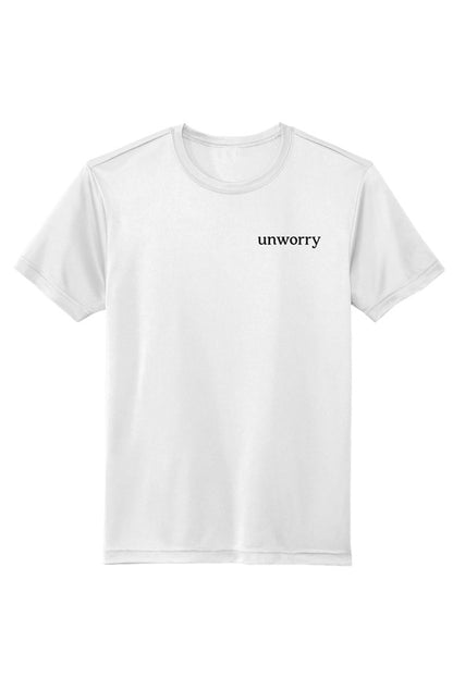 unworry embroidered Sustainable/Recycled athletic tee