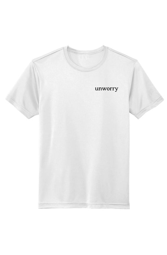 unworry embroidered Sustainable/Recycled athletic tee