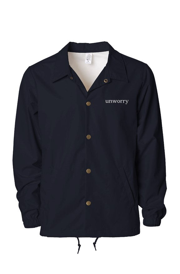 unworry Water Resistant Windbreaker Coaches Jacket
