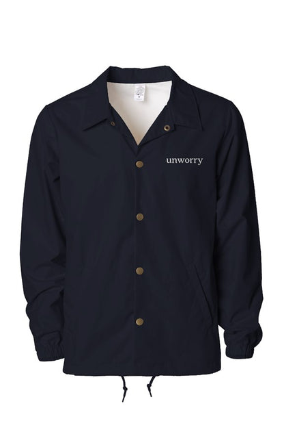 unworry Water Resistant Windbreaker Coaches Jacket