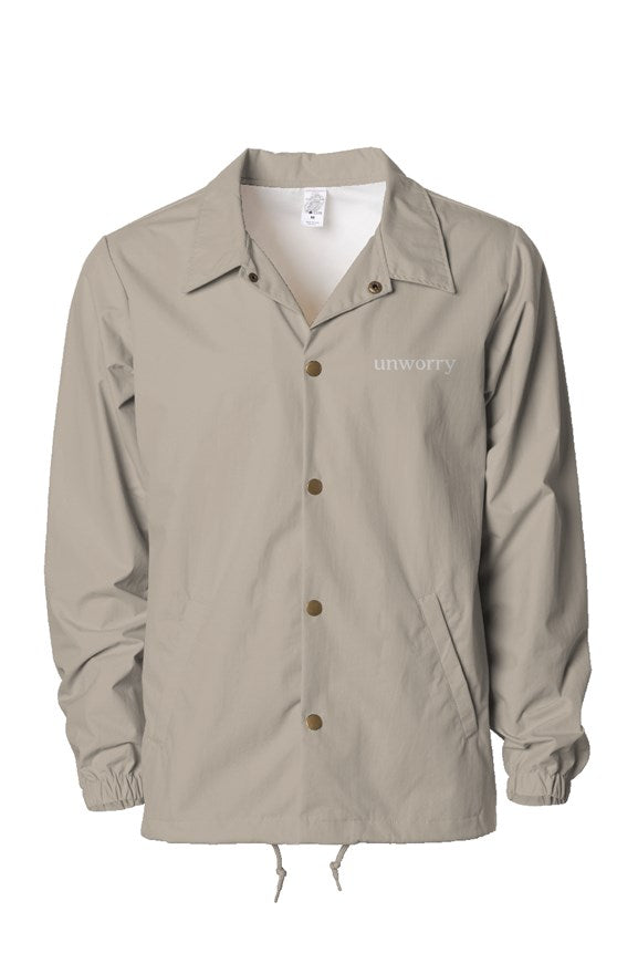 unworry Water Resistant Windbreaker Coaches Jacket