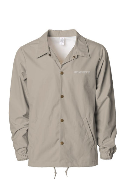 unworry Water Resistant Windbreaker Coaches Jacket
