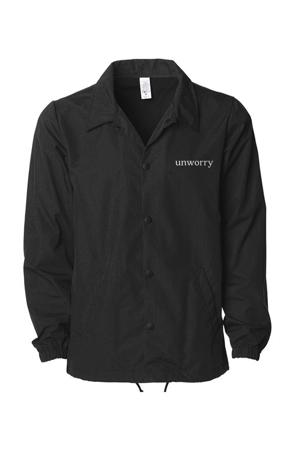 unworry Black On Black Coaches Jacket