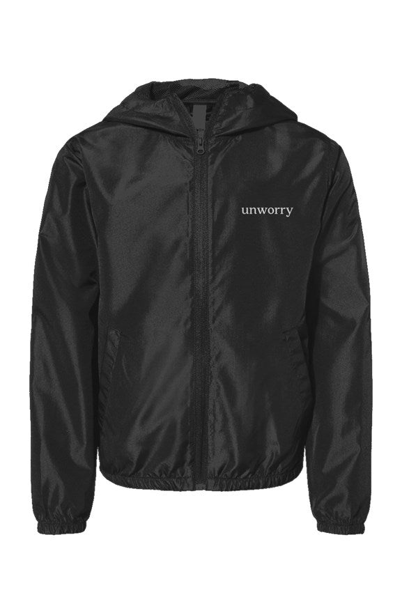 unworry Youth Lightweight Windbreaker Full-Zip Jacket