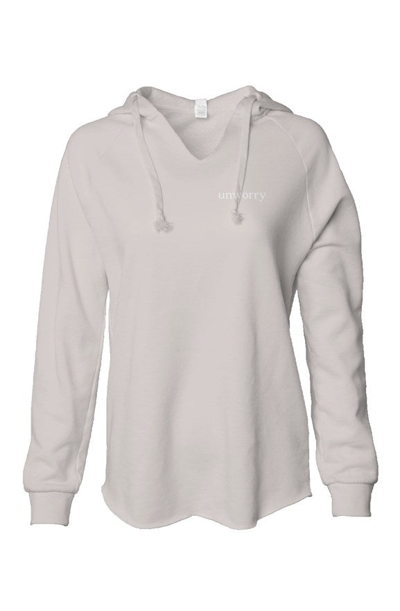 unworry Womens Lightweight  Wash Hooded Sweatshirt