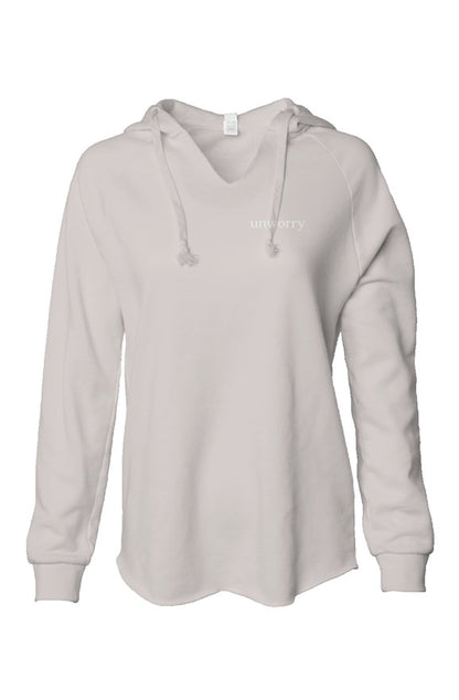 unworry Womens Lightweight  Wash Hooded Sweatshirt