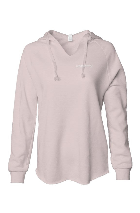unworry Womens Lightweight  Wash Hooded Sweatshirt