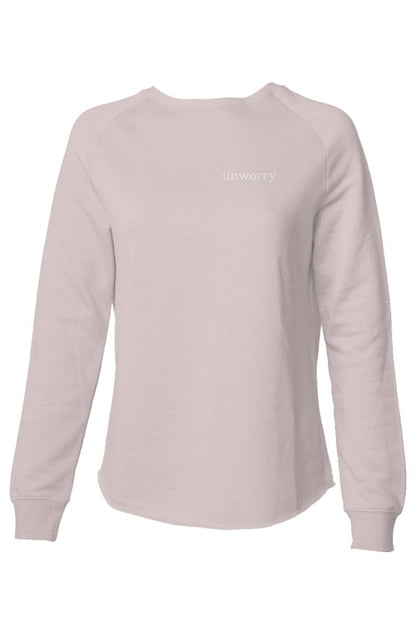 unworry Womens Lightweight Wash Sweatshirt