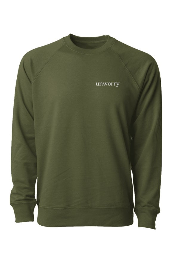 Unisex Lightweight Loopback Terry Crewneck