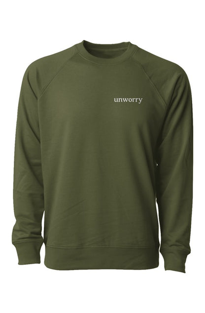 Unisex Lightweight Loopback Terry Crewneck