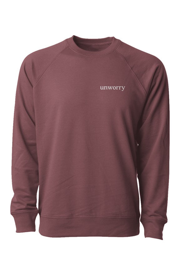 Unisex Lightweight Loopback Terry Crewneck
