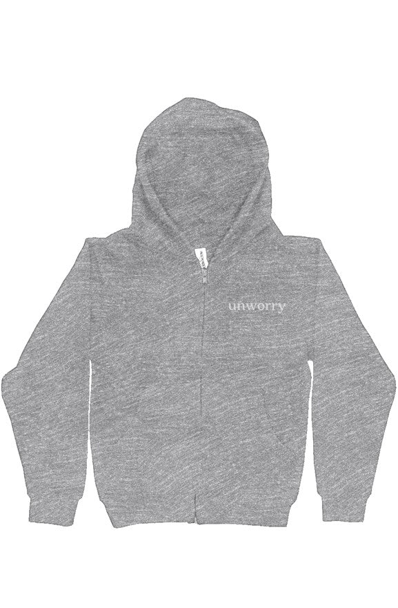 unworry Youth Midweight Hooded Full-Zip Sweatshirt