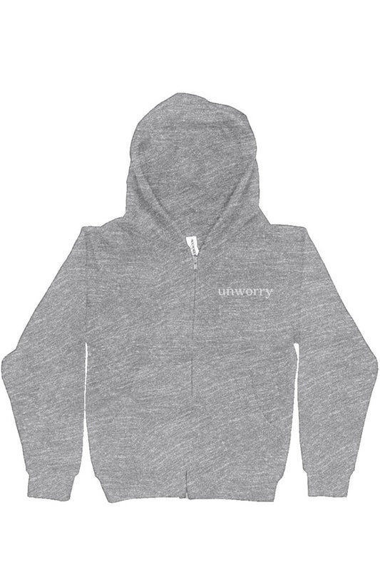 unworry Youth Midweight Hooded Full-Zip Sweatshirt