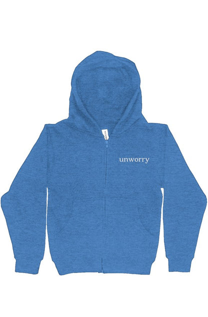 unworry Youth Midweight Hooded Full-Zip Sweatshirt