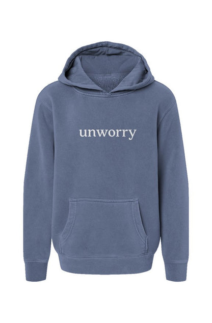 unworry Youth  Pigment-Dyed Hoodie