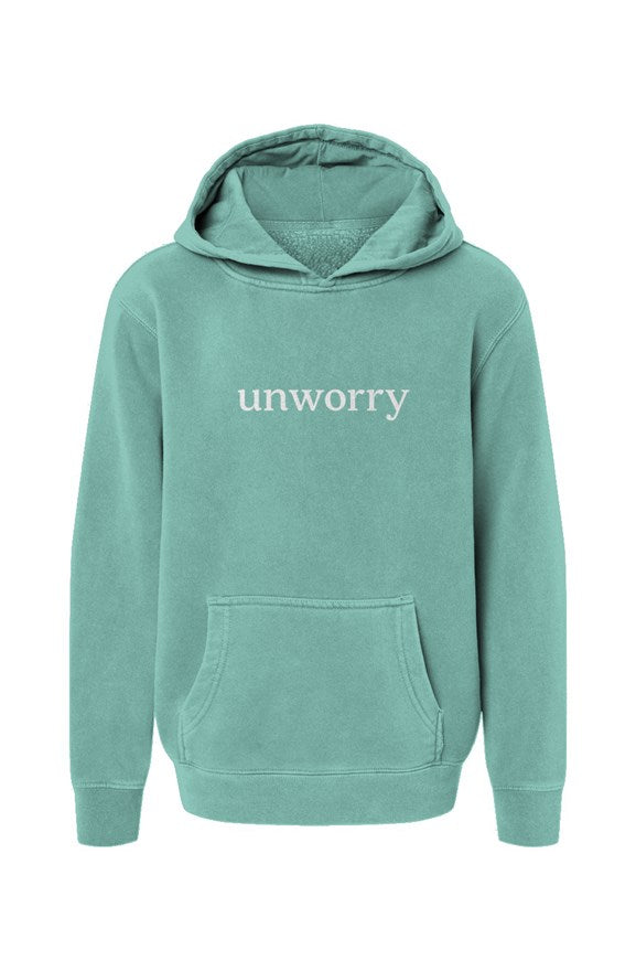 unworry Youth  Pigment-Dyed Hoodie