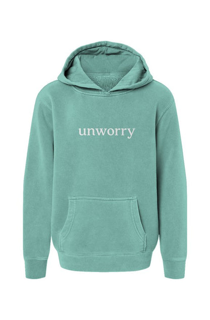 unworry Youth  Pigment-Dyed Hoodie