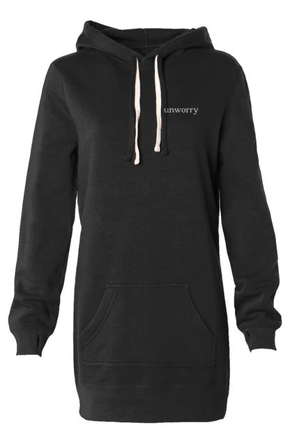 unworry Womens Hooded Sweatshirt Dress