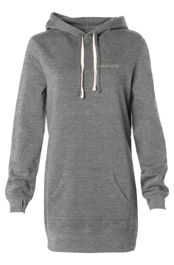 unworry Womens Hooded Sweatshirt Dress