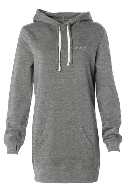 unworry Womens Hooded Sweatshirt Dress