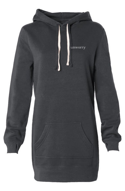 unworry Womens Hooded Sweatshirt Dress