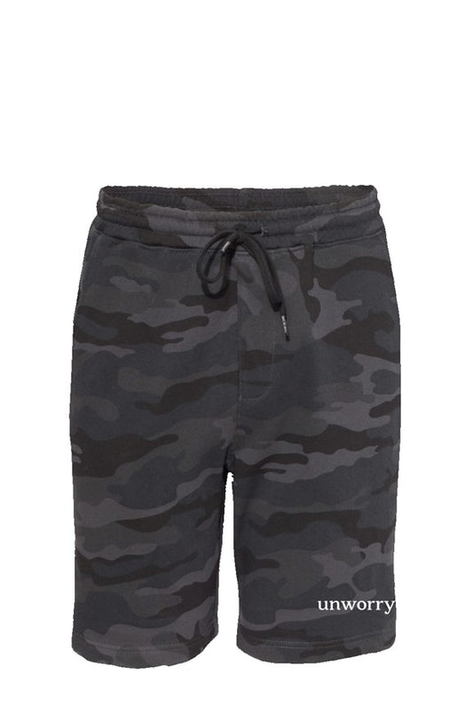 unworry Black Camo Shorts