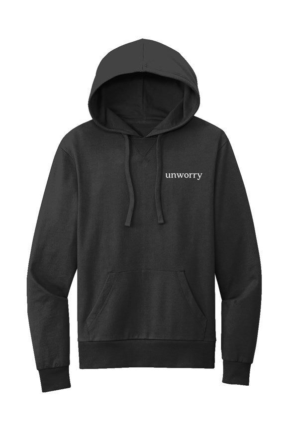 unworry Organic French Terry Pullover Hoodie (embroidered logo)