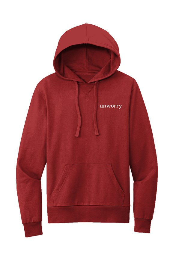 unworry Organic French Terry Pullover Hoodie (embroidered logo)