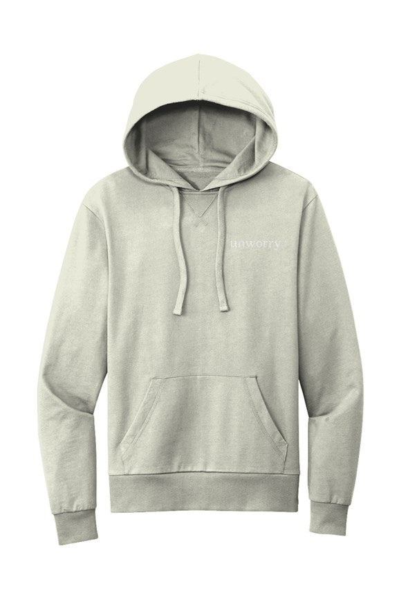 unworry Organic French Terry Pullover Hoodie (embroidered logo)