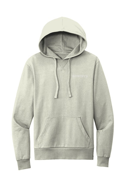unworry Organic French Terry Pullover Hoodie (embroidered logo)