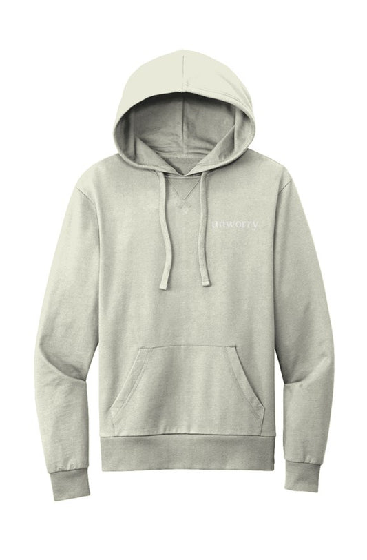 unworry Organic French Terry Pullover Hoodie (embroidered logo)