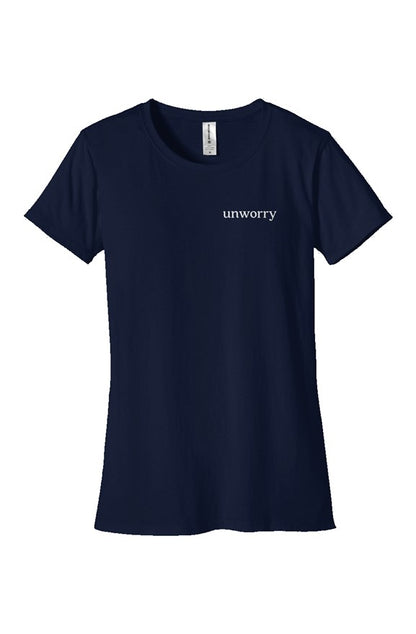 unworry Organic Womens Classic T Shirt (embroidered logo)