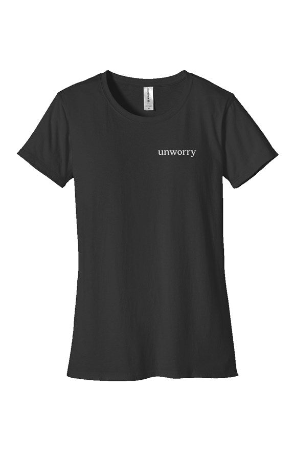 unworry Organic Womens Classic T Shirt (embroidered logo)