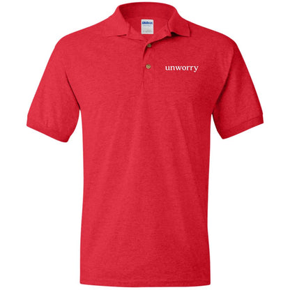 unworry Jersey Polo Shirt (Eco Friendly Print)