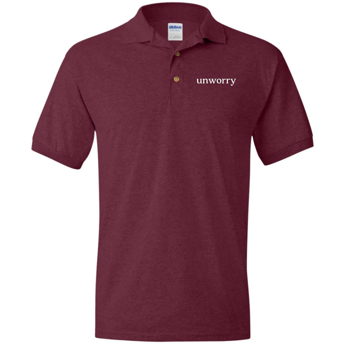 unworry Jersey Polo Shirt (Eco Friendly Print)