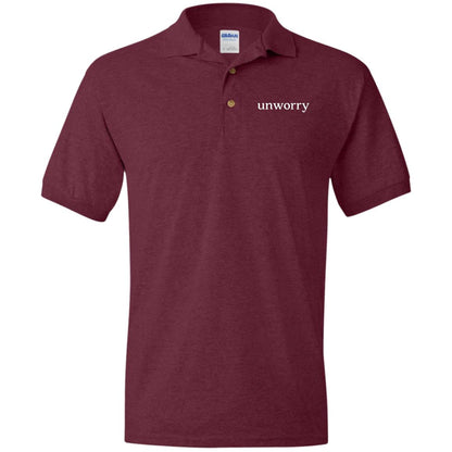 unworry Jersey Polo Shirt (Eco Friendly Print)