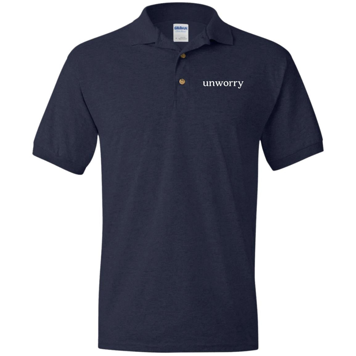 unworry Jersey Polo Shirt (Eco Friendly Print)