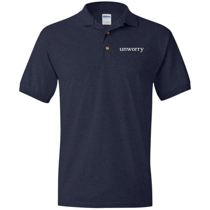 unworry Jersey Polo Shirt (Eco Friendly Print)