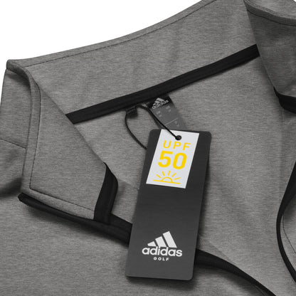 unworry Adidas® embroidered quarter zip pullover (recycled material)