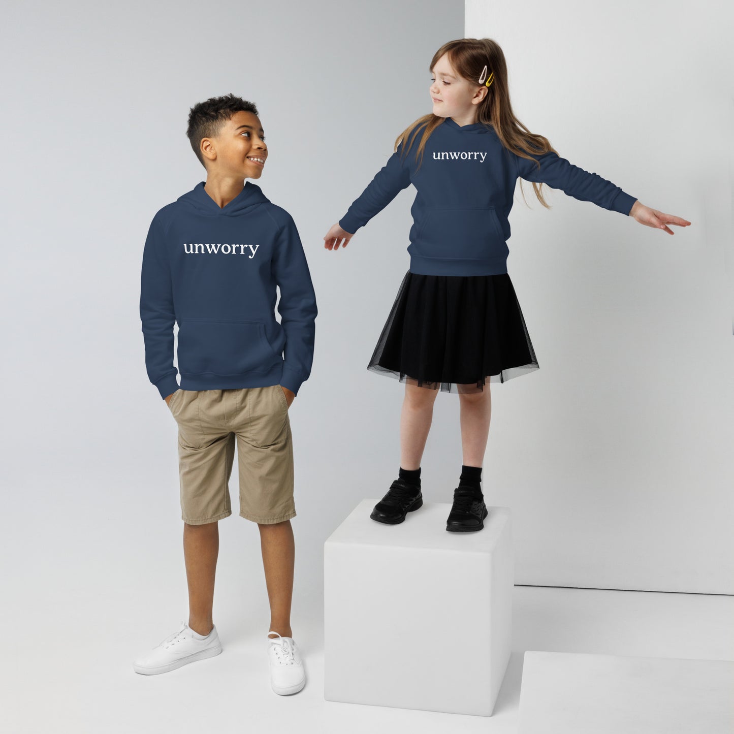 unworry kids eco hoodie