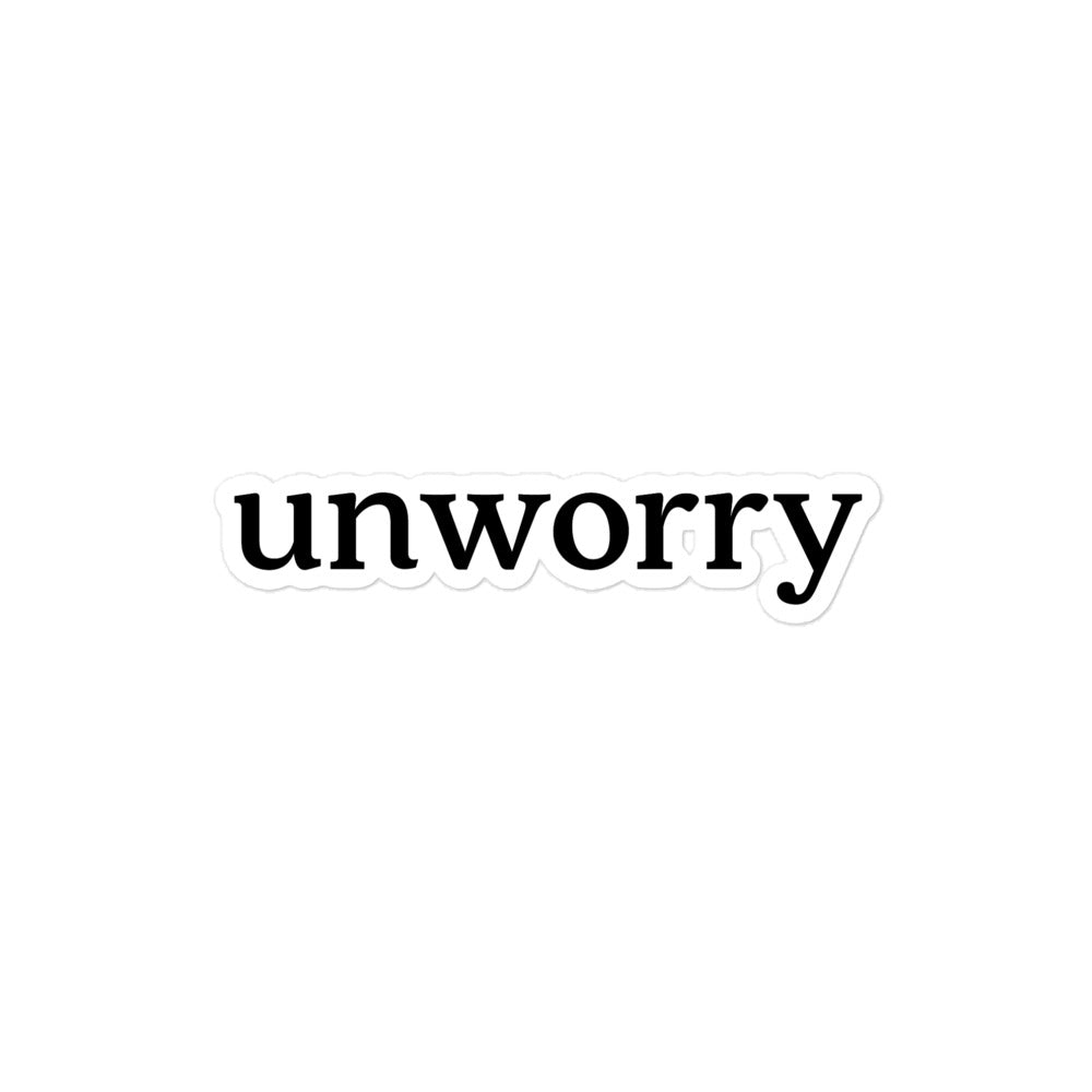 unworry bubble-free stickers