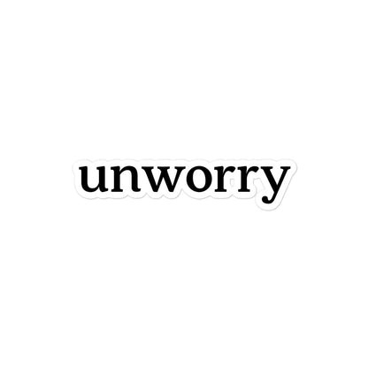 unworry bubble-free stickers