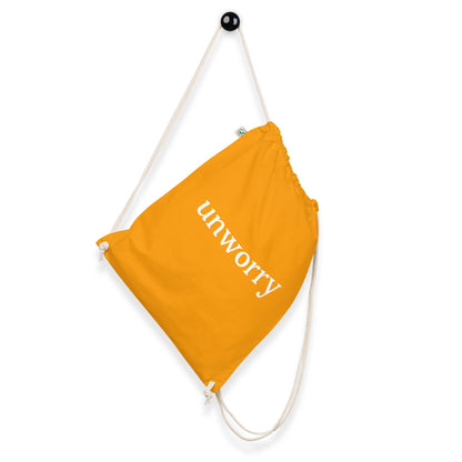 unworry organic cotton drawstring bag