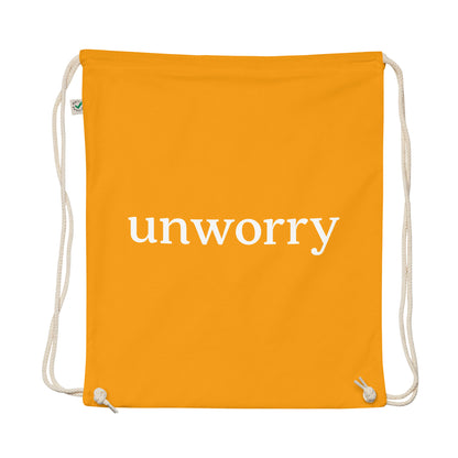 unworry organic cotton drawstring bag